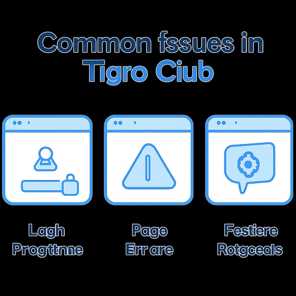 An educational diagram illustrating common issues in Tigro Club.