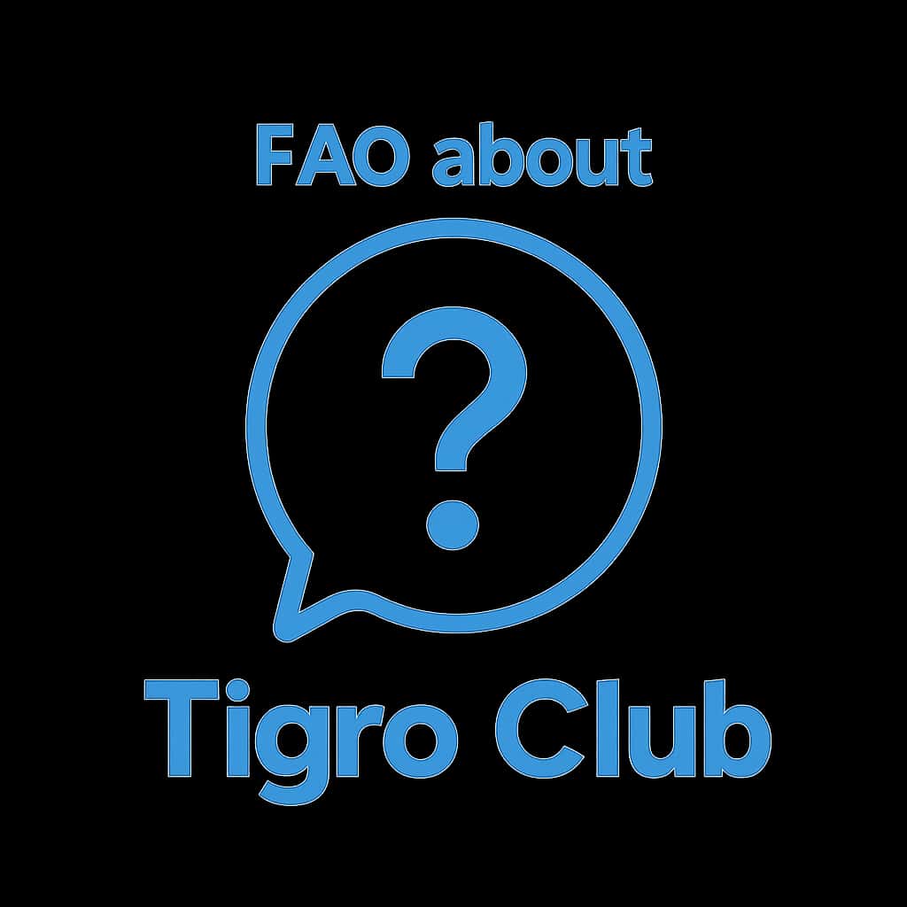 An icon representing FAQ about Tigro Club.