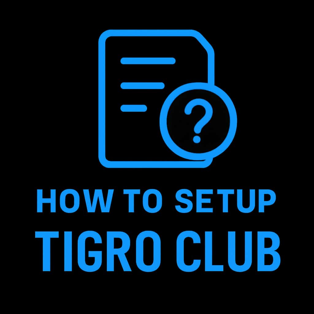Icon representing Tigro Club setup instructions.