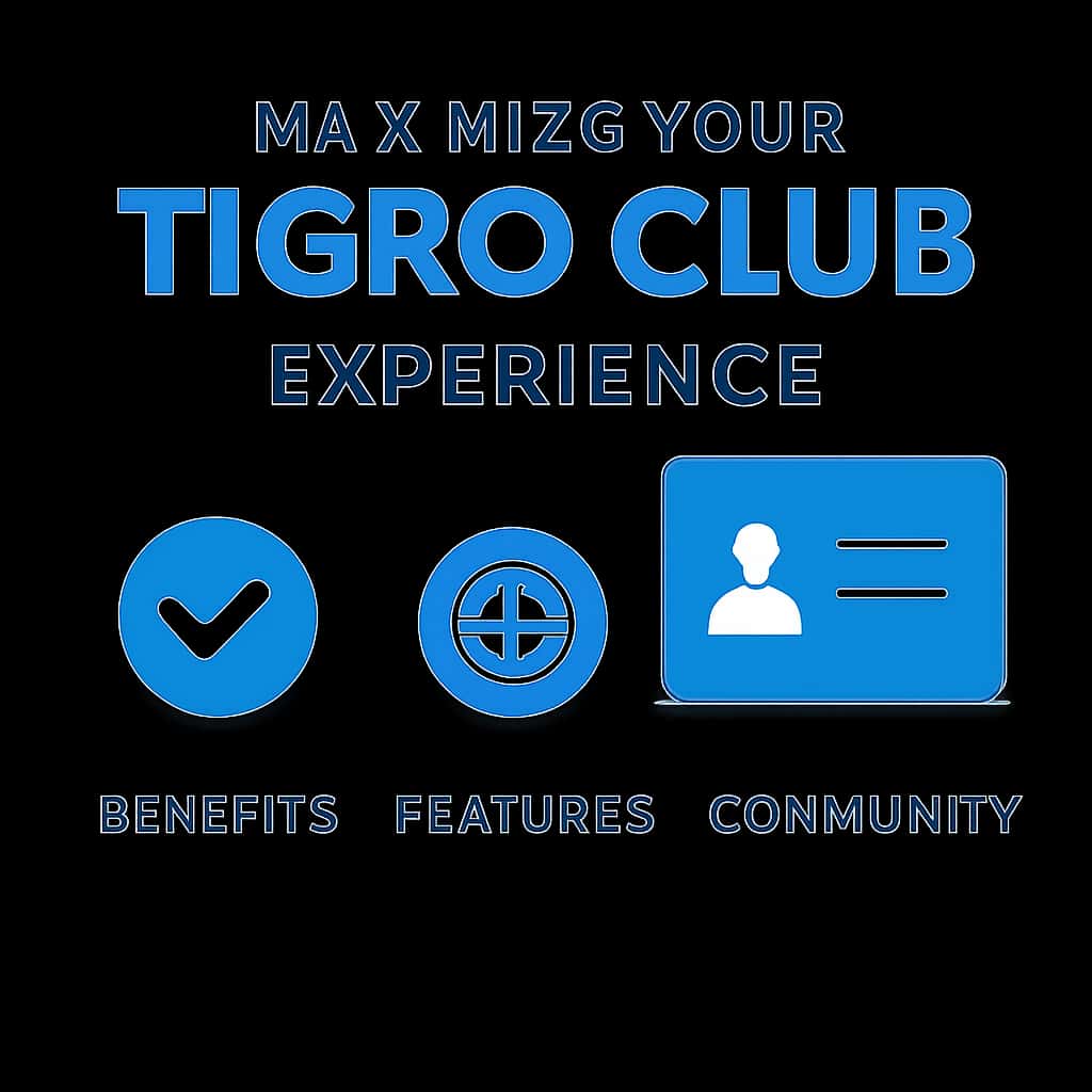 Illustration detailing aspects of maximizing the Tigro Club experience.