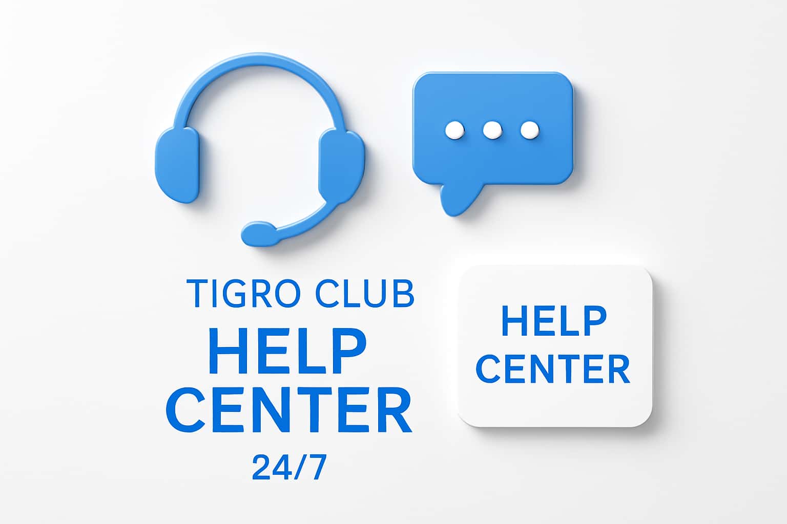 Tigro Club Help Center 24/7 Interface