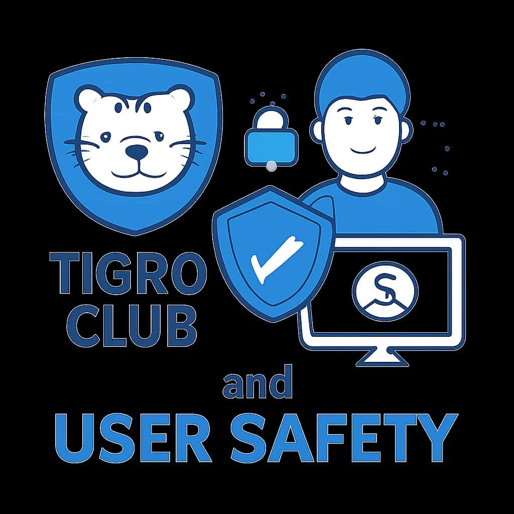 An educational diagram outlining the safety measures in place for Tigro Club users.