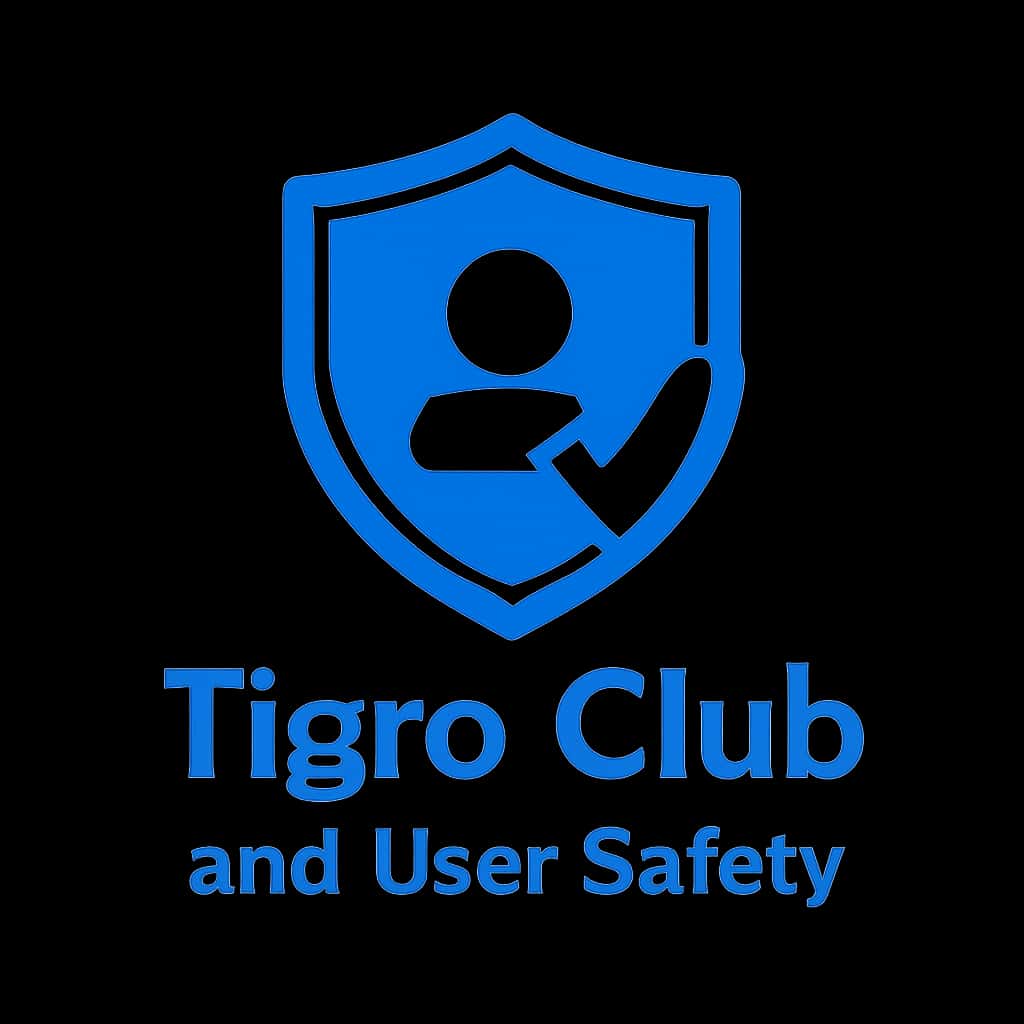 A badge symbolizing user safety guidelines for Tigro Club.