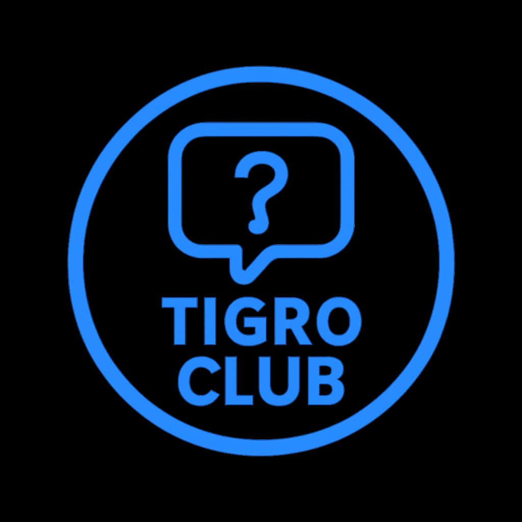 Minimalistic badge representing Tigro Club features.